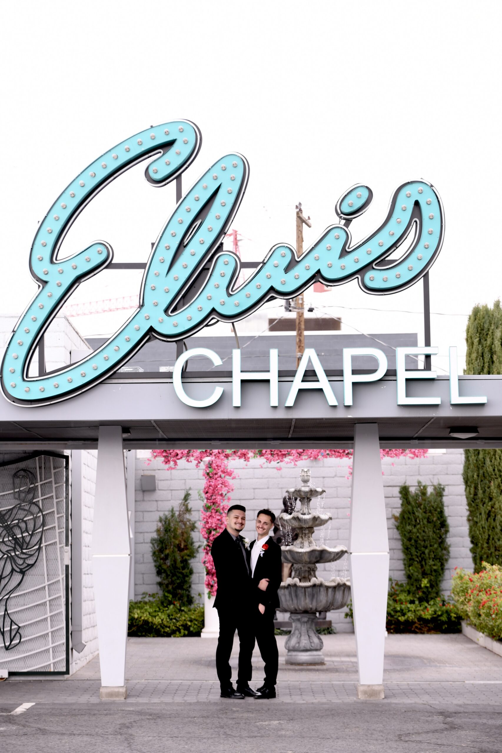 Joyful LGBTQ wedding moment during Las Vegas ceremony