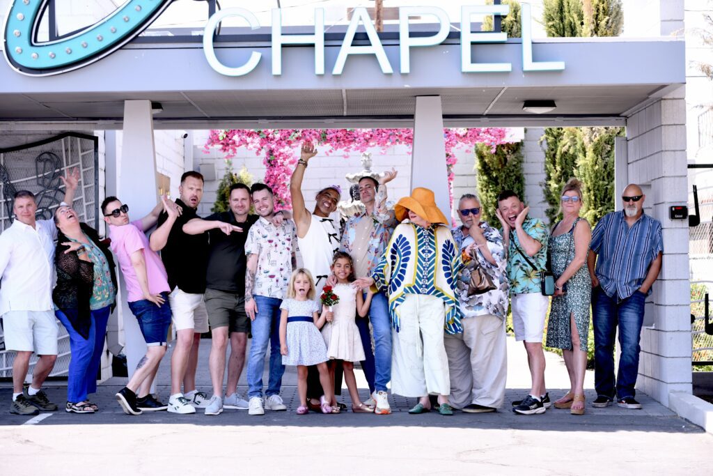 Inclusive wedding ceremony for LGBTQ couple in Las Vegas